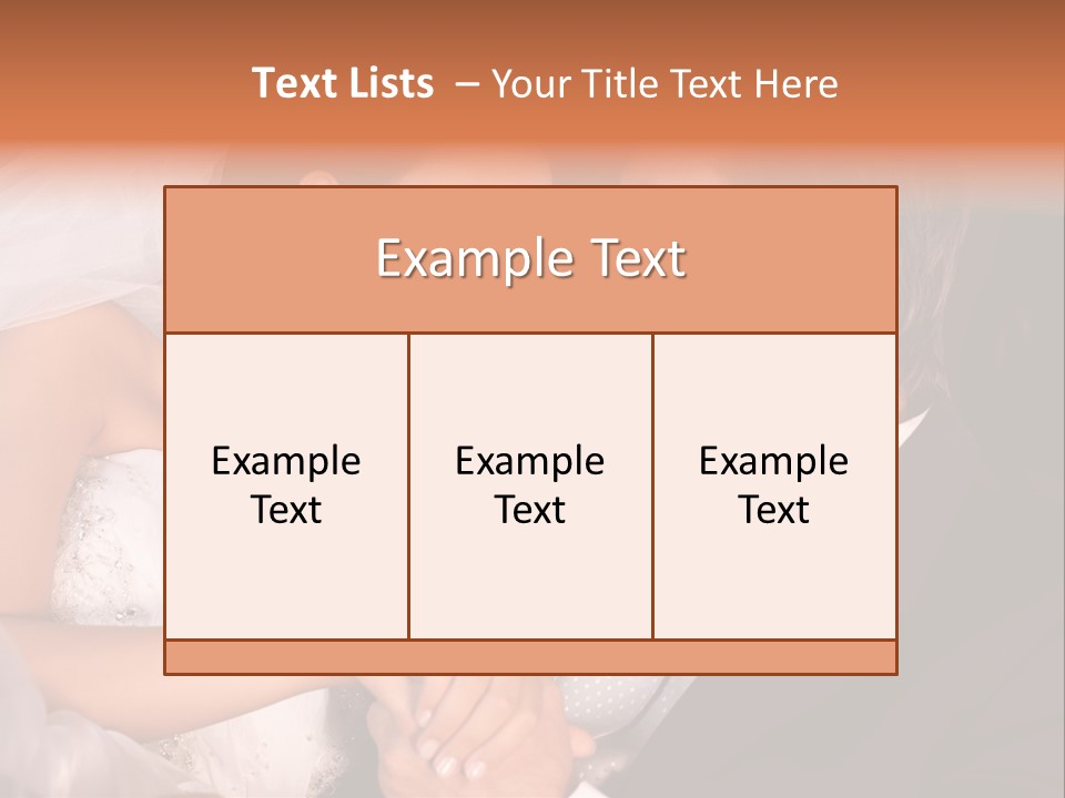Touching Limousine Dress PowerPoint Template