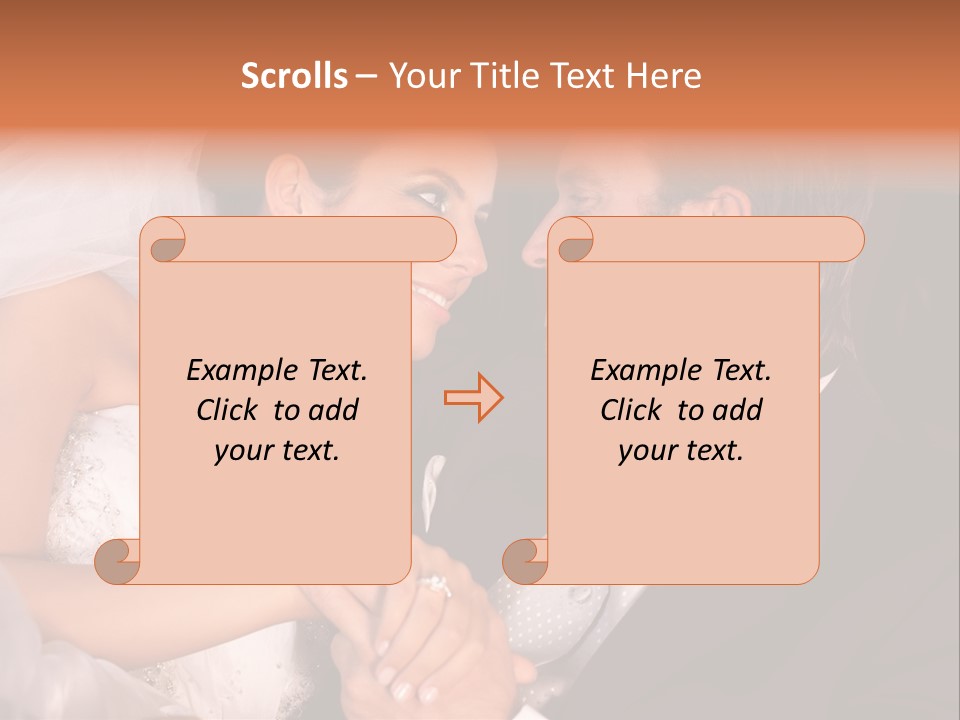 Touching Limousine Dress PowerPoint Template