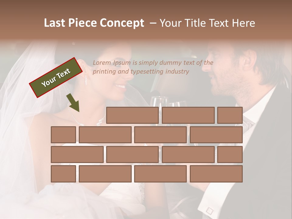 Wedding Weddingday Glasses PowerPoint Template