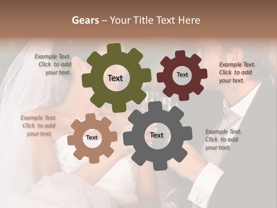 Wedding Weddingday Glasses PowerPoint Template