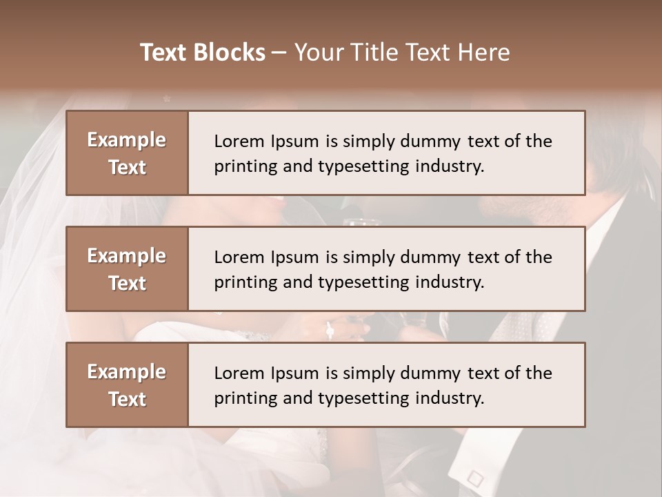 Wedding Weddingday Glasses PowerPoint Template