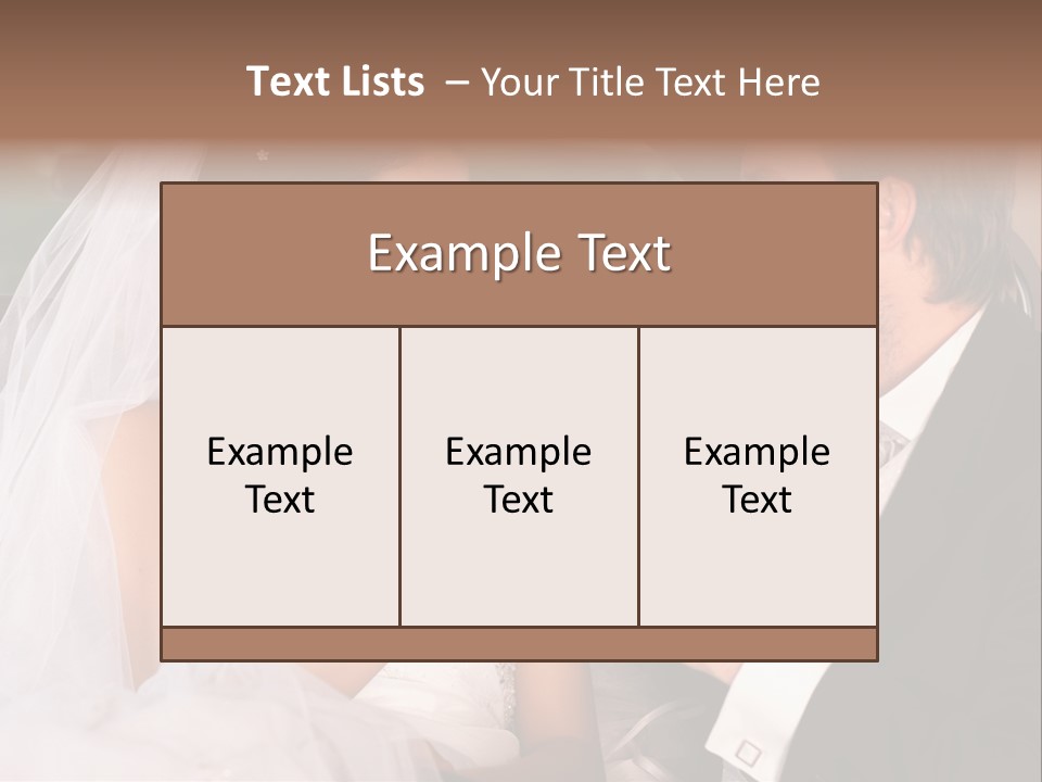 Wedding Weddingday Glasses PowerPoint Template