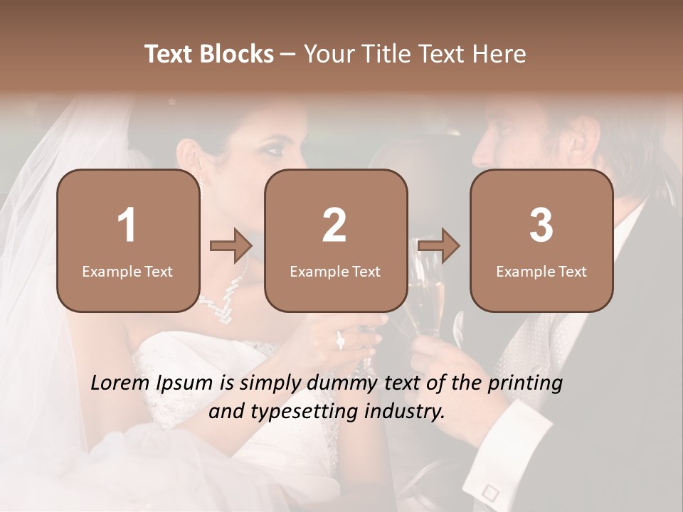 Wedding Weddingday Glasses PowerPoint Template