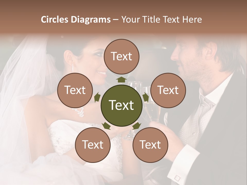 Wedding Weddingday Glasses PowerPoint Template