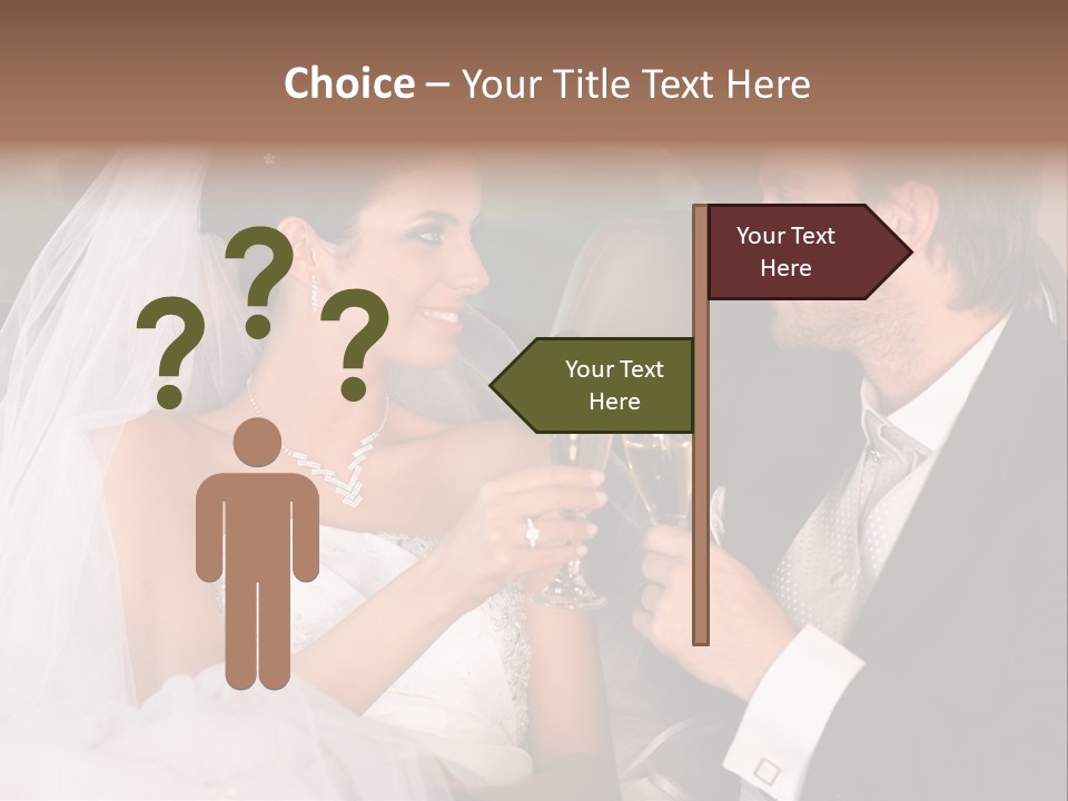 Wedding Weddingday Glasses PowerPoint Template