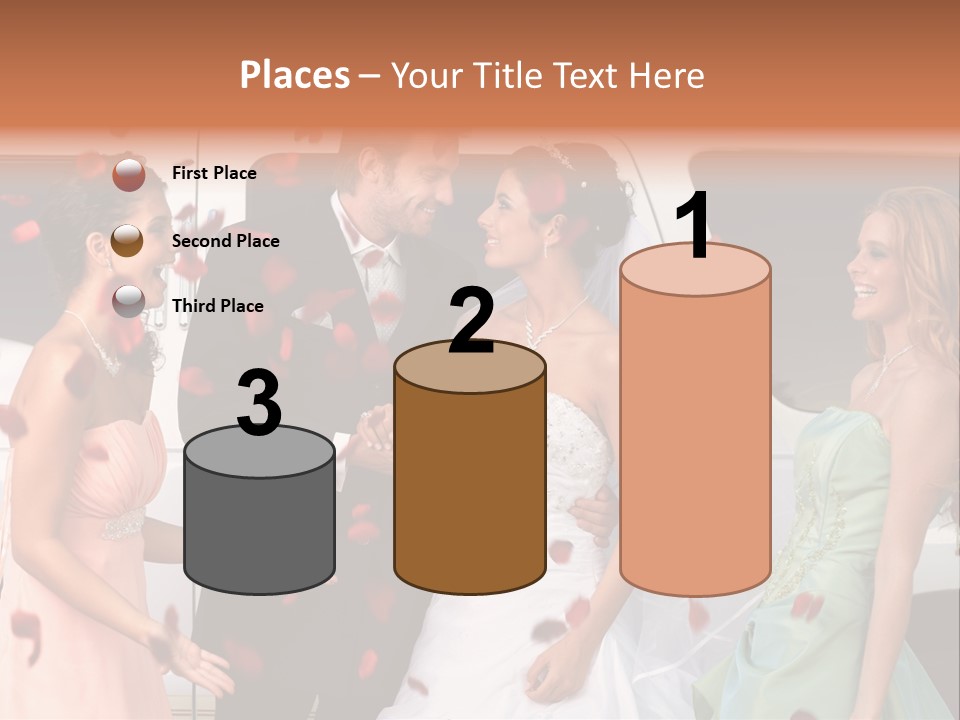 Groom Smiling Girl PowerPoint Template