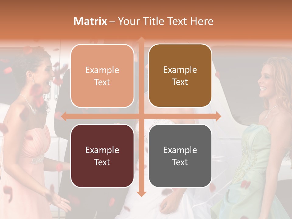 Groom Smiling Girl PowerPoint Template