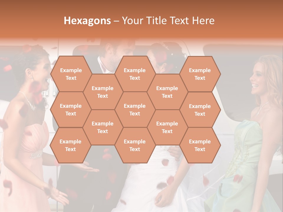 Groom Smiling Girl PowerPoint Template