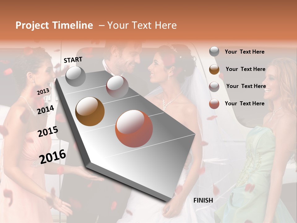 Groom Smiling Girl PowerPoint Template