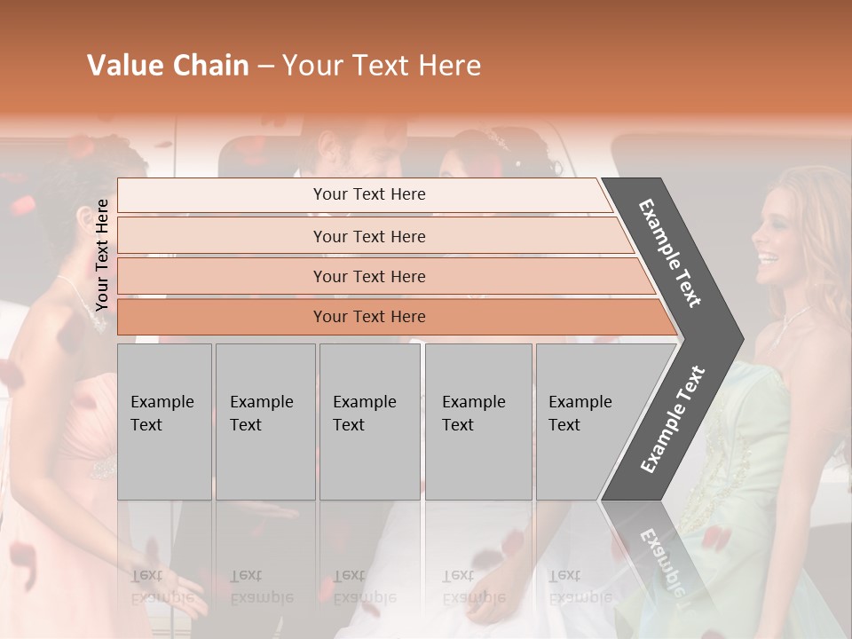 Groom Smiling Girl PowerPoint Template
