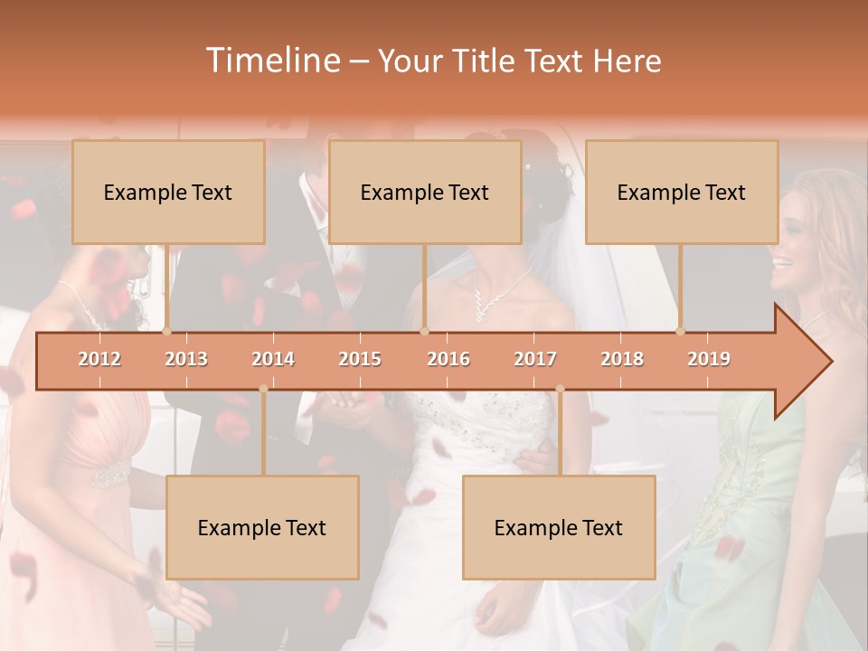 Groom Smiling Girl PowerPoint Template