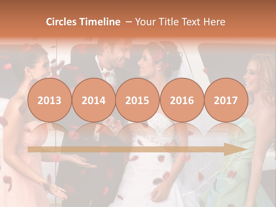 Groom Smiling Girl PowerPoint Template