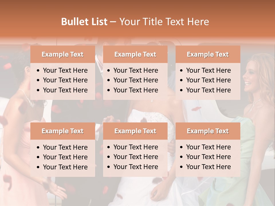 Groom Smiling Girl PowerPoint Template