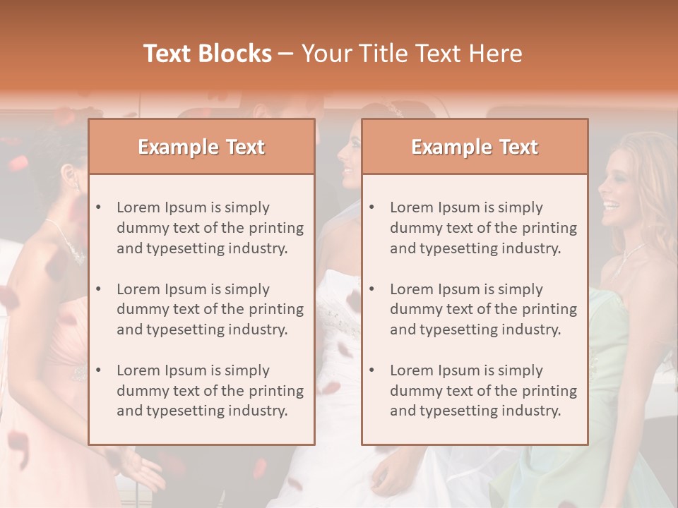 Groom Smiling Girl PowerPoint Template