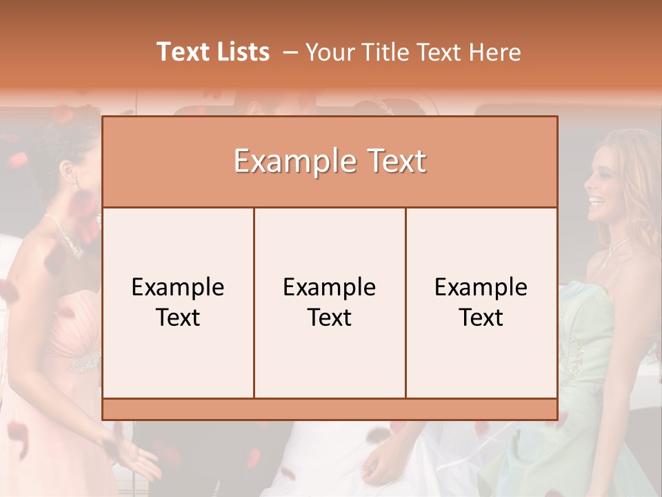 Groom Smiling Girl PowerPoint Template