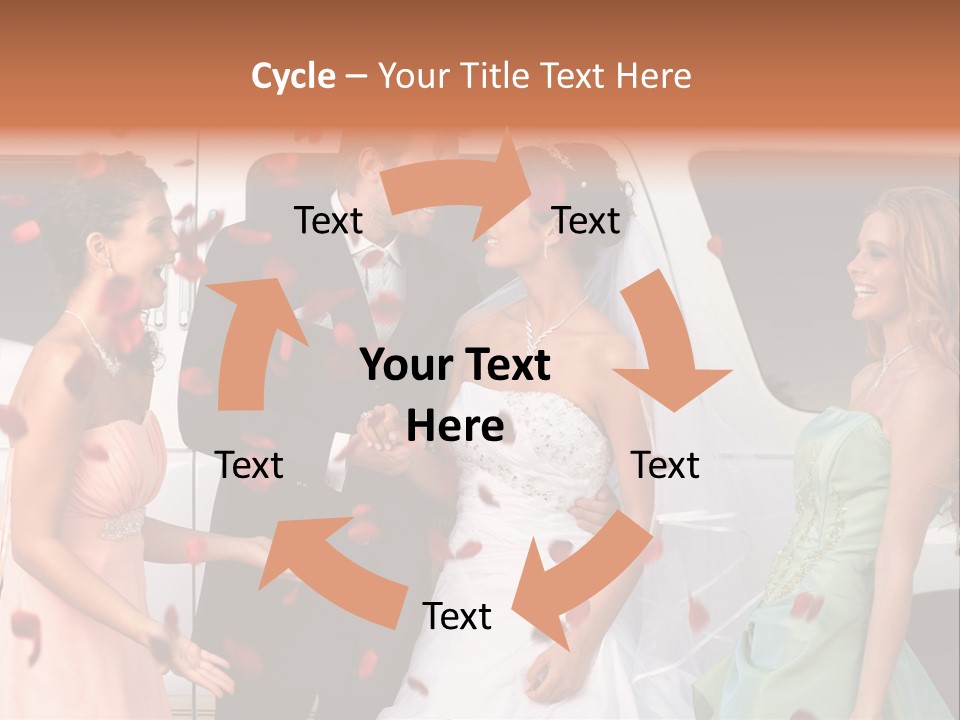 Groom Smiling Girl PowerPoint Template