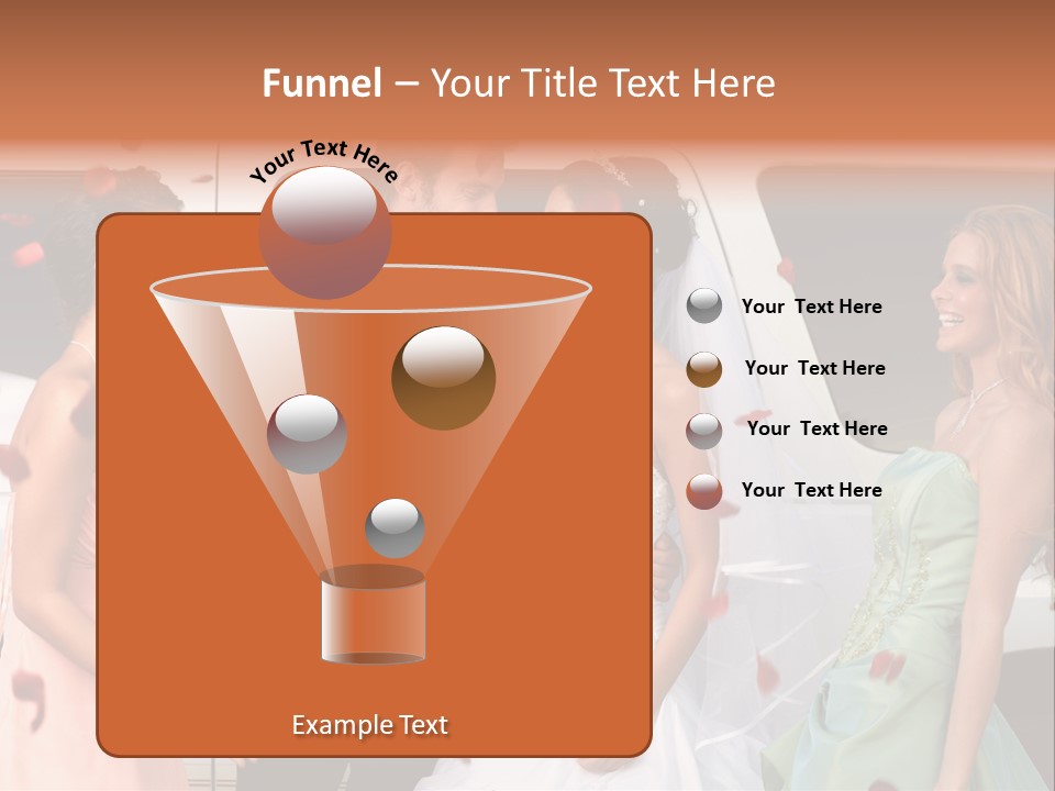 Groom Smiling Girl PowerPoint Template