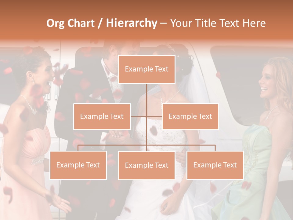 Groom Smiling Girl PowerPoint Template