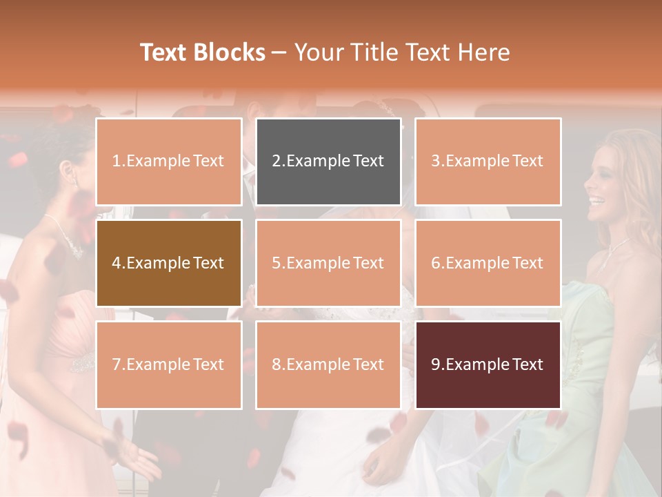 Groom Smiling Girl PowerPoint Template