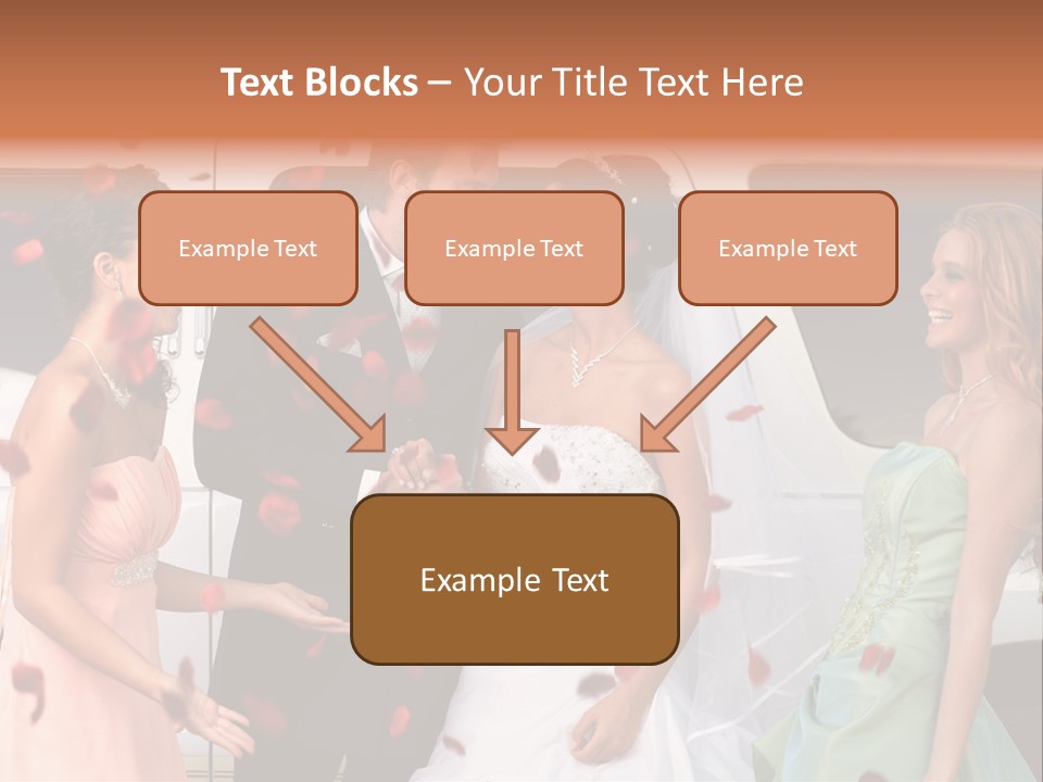 Groom Smiling Girl PowerPoint Template