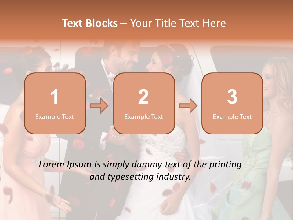 Groom Smiling Girl PowerPoint Template