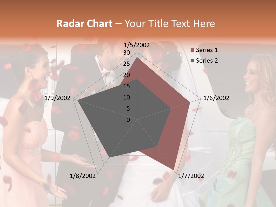 Groom Smiling Girl PowerPoint Template