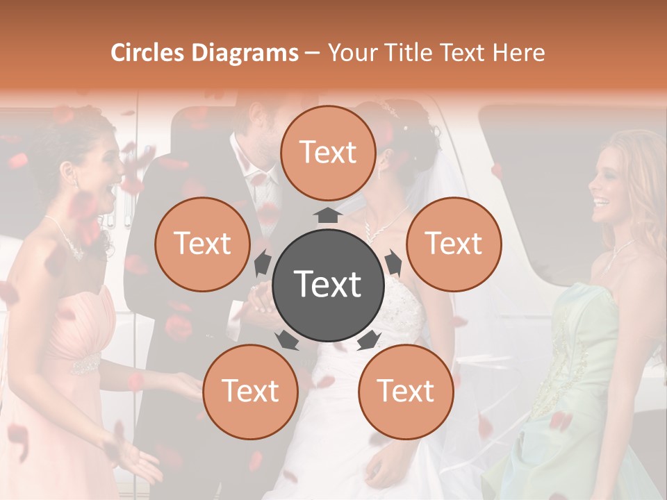 Groom Smiling Girl PowerPoint Template