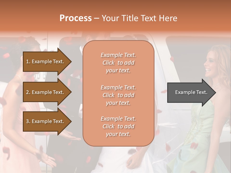 Groom Smiling Girl PowerPoint Template