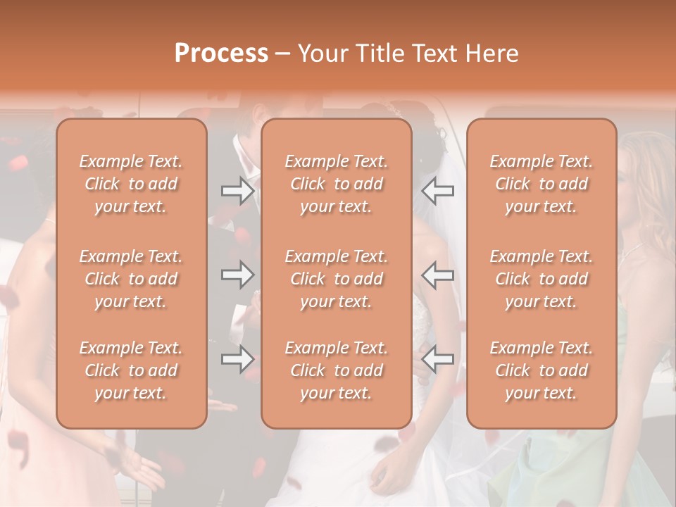 Groom Smiling Girl PowerPoint Template