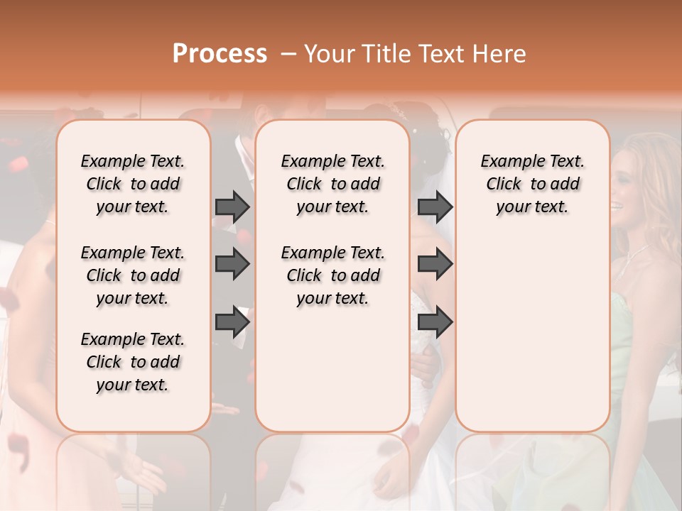 Groom Smiling Girl PowerPoint Template
