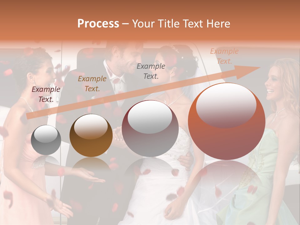 Groom Smiling Girl PowerPoint Template