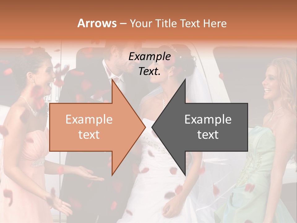 Groom Smiling Girl PowerPoint Template