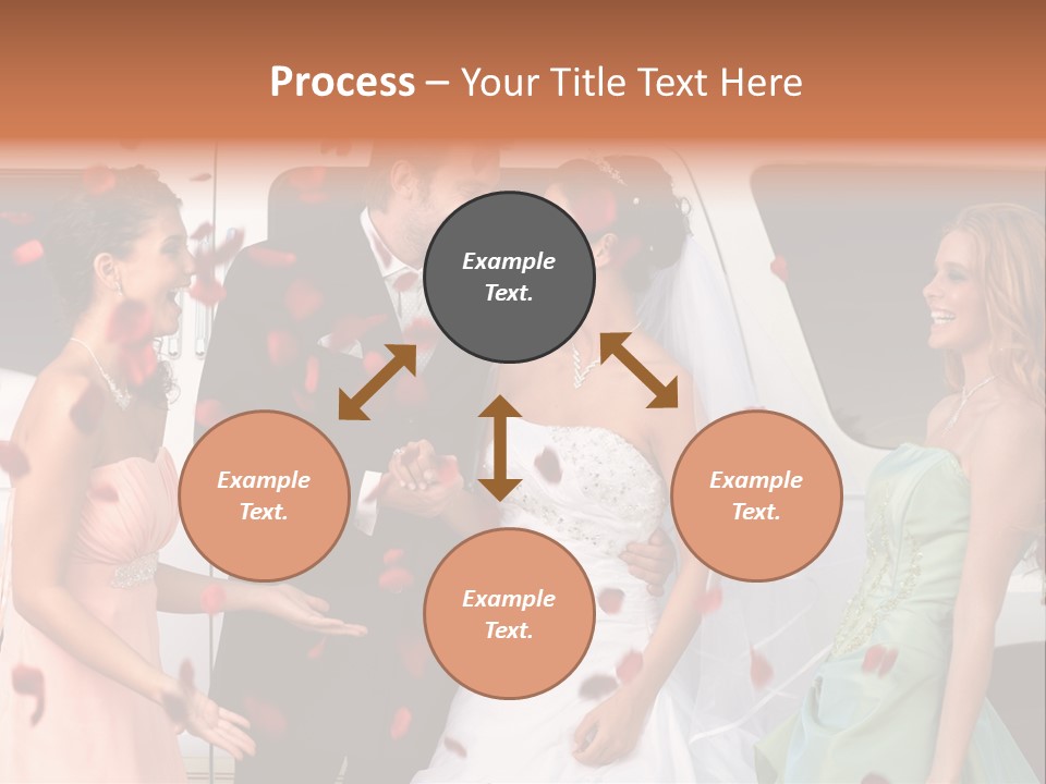 Groom Smiling Girl PowerPoint Template