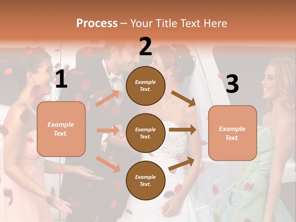 Groom Smiling Girl PowerPoint Template