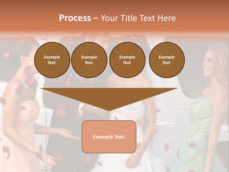 Groom Smiling Girl PowerPoint Template