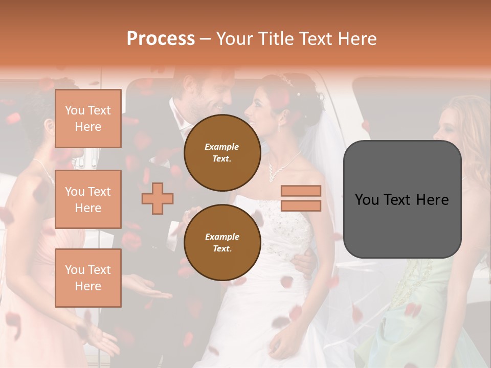 Groom Smiling Girl PowerPoint Template