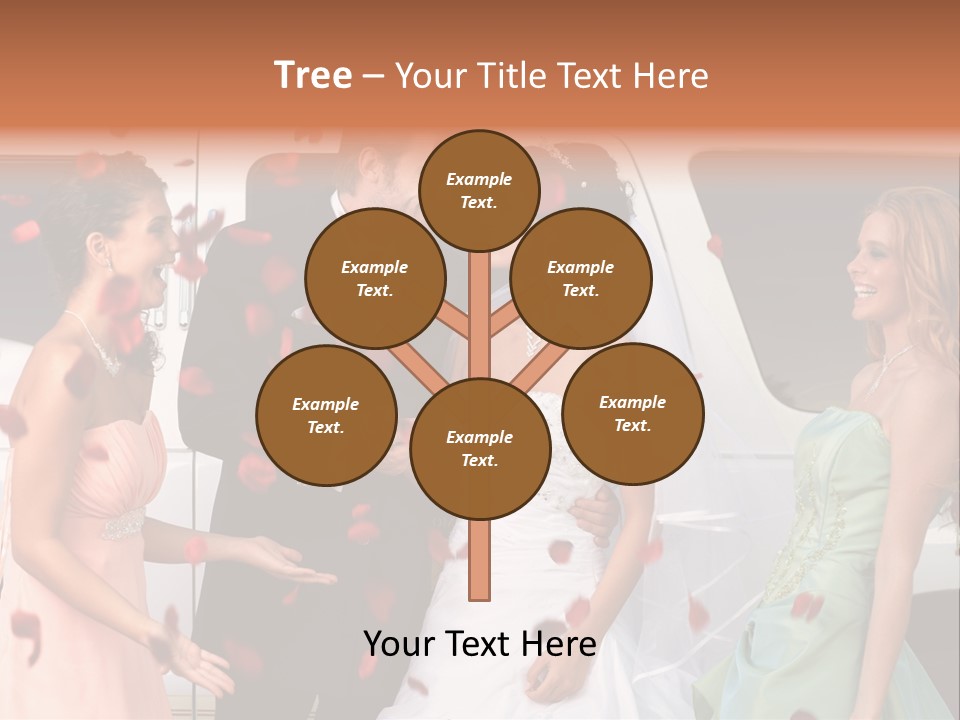 Groom Smiling Girl PowerPoint Template