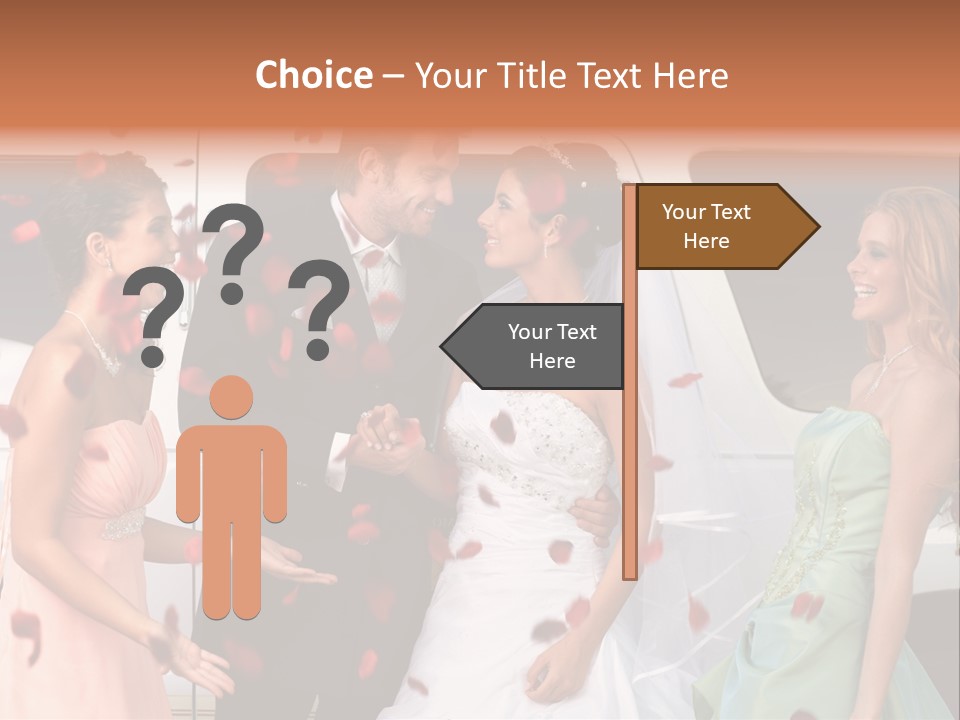 Groom Smiling Girl PowerPoint Template