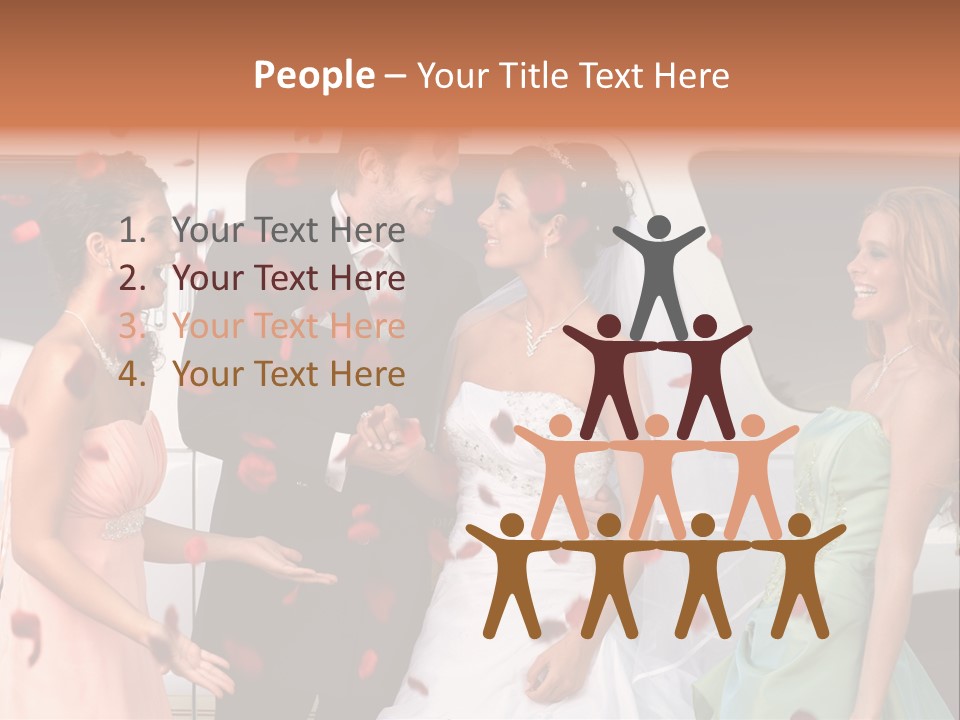 Groom Smiling Girl PowerPoint Template