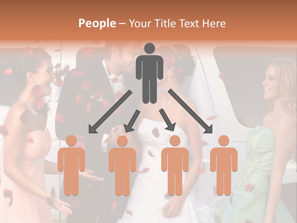 Groom Smiling Girl PowerPoint Template