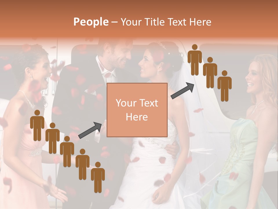 Groom Smiling Girl PowerPoint Template