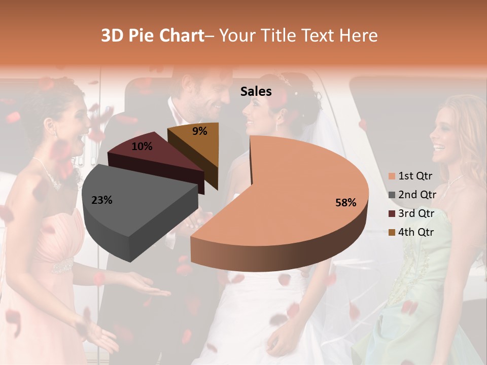 Groom Smiling Girl PowerPoint Template