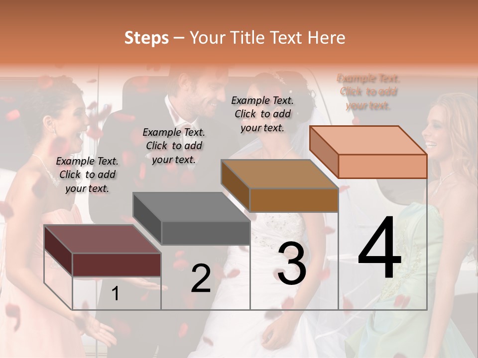 Groom Smiling Girl PowerPoint Template