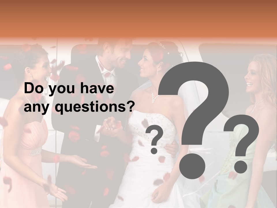 Groom Smiling Girl PowerPoint Template