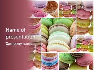 Biscuit Gourmandise Macaron PowerPoint Template