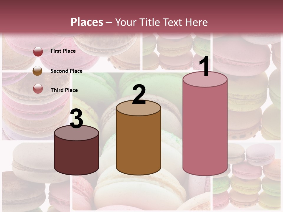 Biscuit Gourmandise Macaron PowerPoint Template