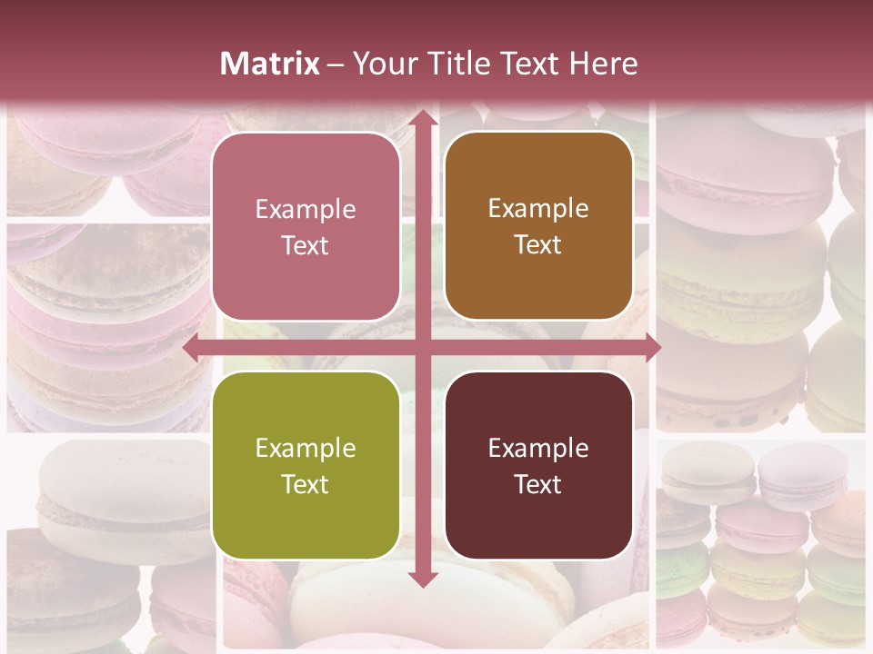 Biscuit Gourmandise Macaron PowerPoint Template
