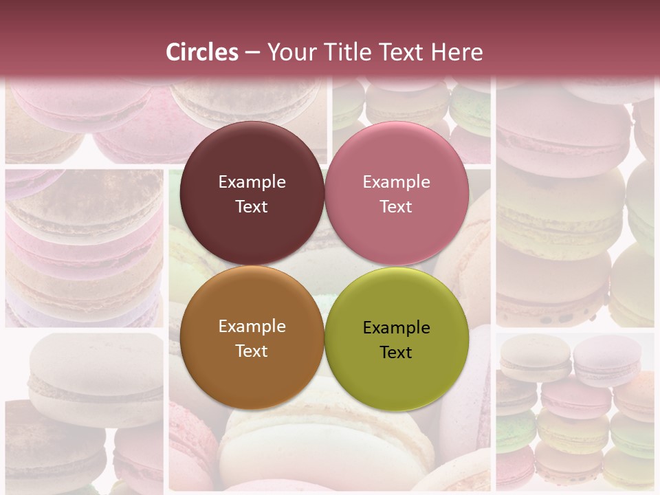 Biscuit Gourmandise Macaron PowerPoint Template