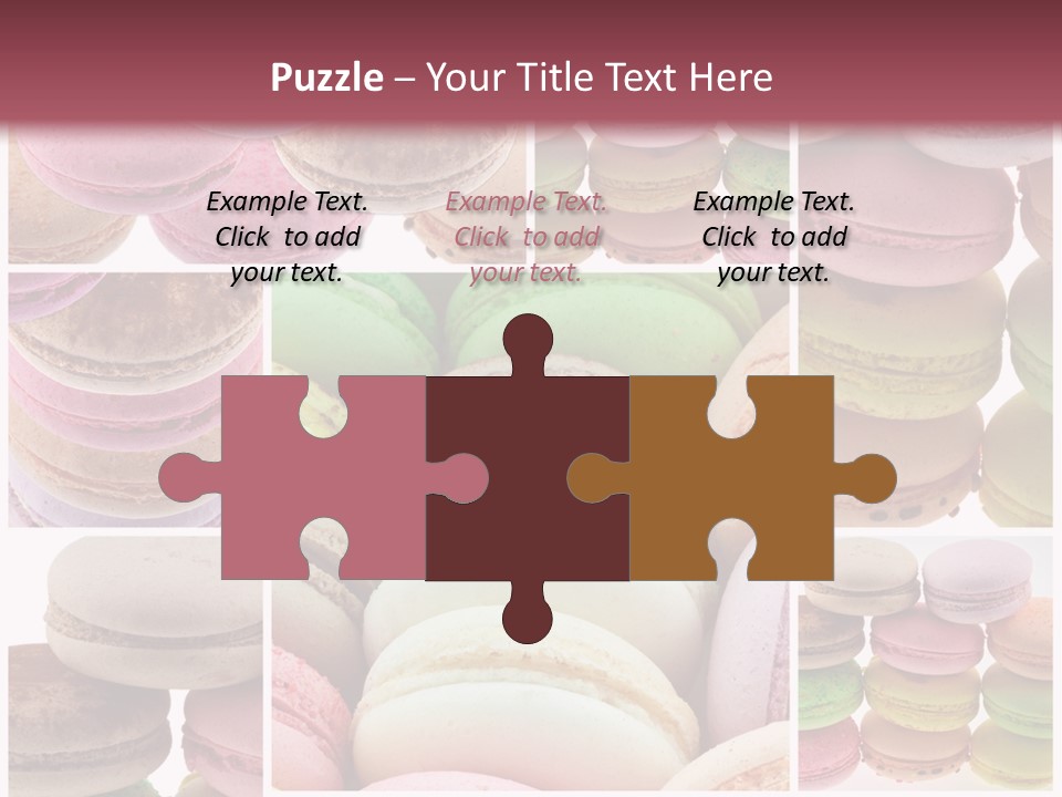 Biscuit Gourmandise Macaron PowerPoint Template