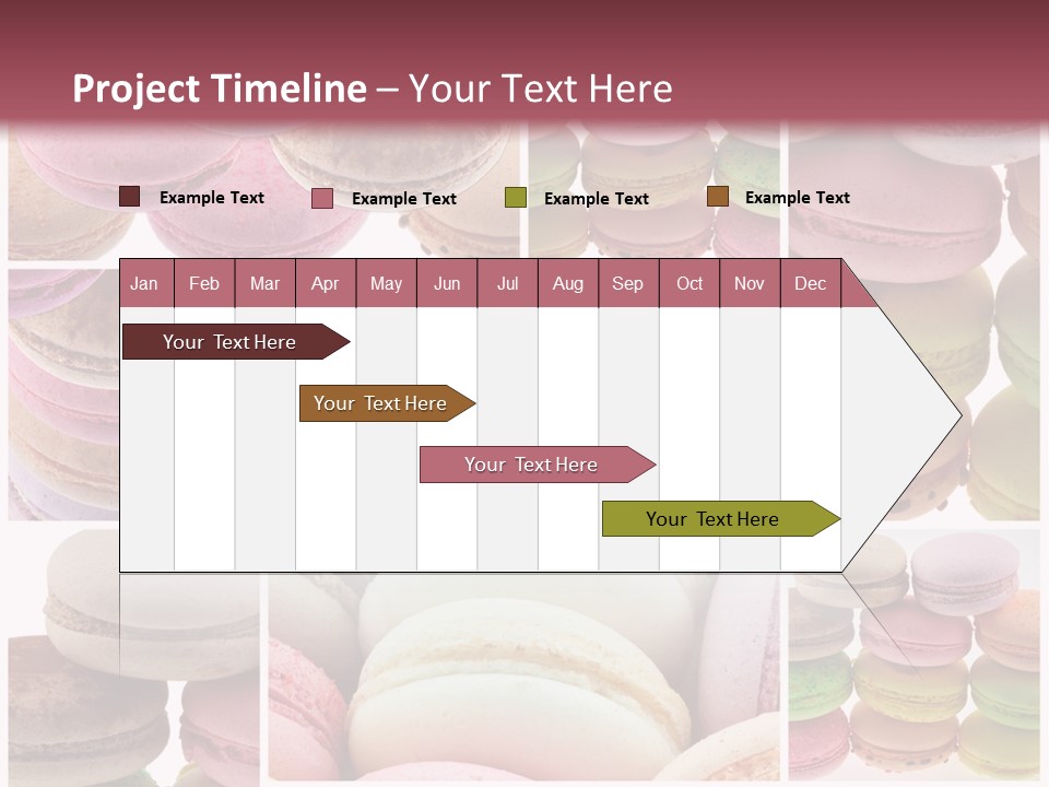 Biscuit Gourmandise Macaron PowerPoint Template